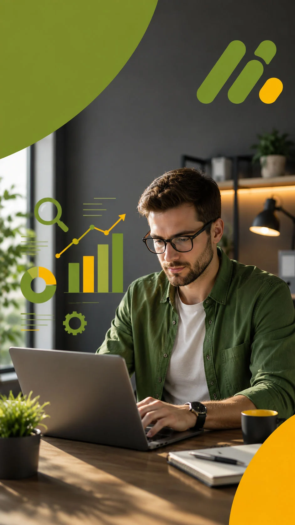 SEO Agentur mit SEO-Experten bei der Analyse von Suchmaschinenoptimierung und Website-Performance im modernen Büro von Netzwerkstatt19